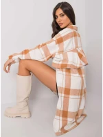 Dámská košile EM KS 180- 1.12X hnědo-bílá - FPrice Dámská košile EM KS 180- 1.12X hnědo-bílá - FPrice