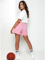 Dámské teplákové šortky PELLA pink FashionStreet SY0410