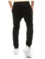 Pánské černé tepláky FashionStreet UX4474 Pánské černé tepláky FashionStreet UX4474