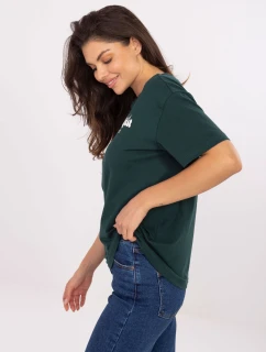 Tričko D12022M02645R tmavě zelené