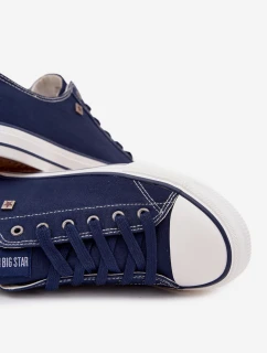 Pánské nízké plátěné tenisky Big Star – tmavě modré