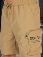 Pánské látkové bojové šortky khaki FashionStreet SX2511