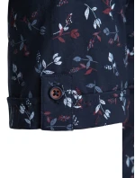 Pánská tmavě modrá košile s krátkým rukávem FashionStreet KX1038