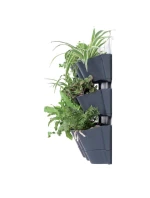 VERTIKÁLNÍ ZAHRADNÍ ZÁVĚSNÉ KVĚTINY ANTHRACITE dětské