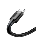 KABEL BASEUS USB NA USB-C CAFULE 3A 1M ŠEDÝ/ČERNÝ