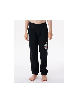 Kalhoty RIP CURL Icons Of Surf Trackpant-Boy, černé Kalhoty RIP CURL Icons Of Surf Trackpant-Boy, černé