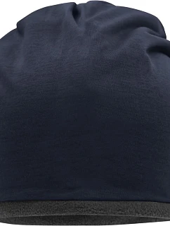 Daiber MB 7131 Žerzejová čepice s fleecovou podšívkou 03.7131 navy/carbon