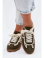 Dámské tenisky s krajkou zelené Ilrene