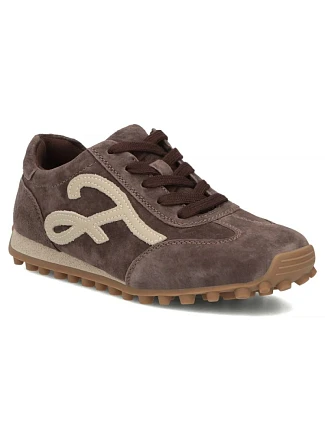 Dámské kožené polobotky, semišové tenisky, hnědé, Filippo DP7961 Dámské kožené polobotky, semišové tenisky, hnědé, Filippo DP7961