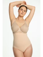 Julimex 441 bezešvé kalhotky s vysokým pasem barva:béžová