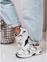 Dámské tenisky s plochou podrážkou GLISSWALK silver FashionStreet ZY0616