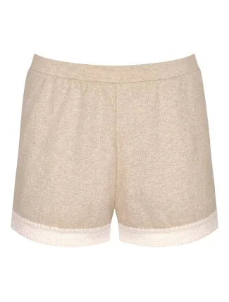 Dámské šortky GO Ribbed Short - GRAY - sv. béžové M013 - SLOGGI Dámské šortky GO Ribbed Short - GRAY - sv. béžové M013 - SLOGGI