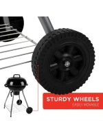 KULOVÝ ZAHRADNÍ GRIL REX STEEL 46CM S POPELNÍKEM