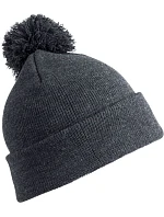 Result Headwear RC 028J Dětská pletená čepice s bambulí 28.028J grey Result Headwear RC 028J Dětská pletená čepice s bambulí 28.028J grey