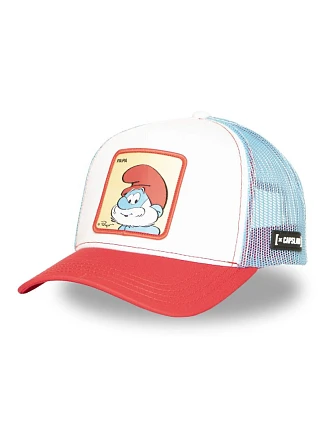 Capslab Šmoulové Papa Smurf Trucker cap - CL/SMU/1/CT/PAPAB
