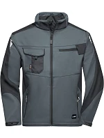 Daiber JN 844 Pracovní letní softshellová bunda - Strong 02.0844 carbon/black
