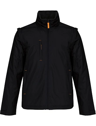 Kariban K 639 2-v-1 bunda s odepínacími rukávy 20.K639 black/orange/black Kariban K 639 2-v-1 bunda s odepínacími rukávy 20.K639 black/orange/black