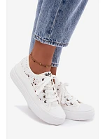 Dámské síťované tenisky na platformě Lee Cooper LCW-26-44-4485 bílé