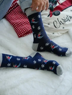 Pánské vánoční ponožky Sob na lyžích 1290.031