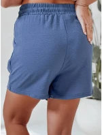 Dámské látkové šortky SUMMER TRIP blue FashionStreet SY0434 Dámské látkové šortky SUMMER TRIP blue FashionStreet SY0434