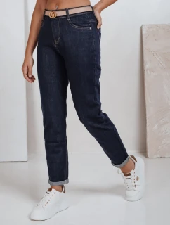 Dámské džíny mom fit navy blueFashionStreet UY2781