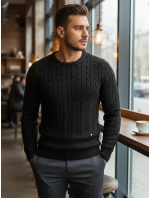 Pánský černý svetr FashionStreet WX1880