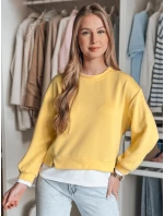 Dámská oversize mikina LUZZIO žlutá FashionStreet BY1380