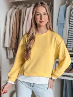 Dámská oversize mikina LUZZIO žlutá FashionStreet BY1380