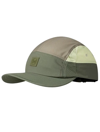 Běžecká čepice Buff 5 Panel Go Cap – domus khaki