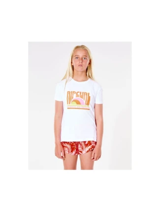 RIP CURL Surf Revival Tričko - Dívka - Bílé