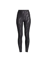 Dámské tréninkové legíny CASALL Heat Printed High Waist Tights, černé