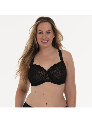 Bobette podprsenka s kosticí Full Cup 5289 black - RosaFaia