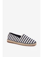 Pánské Espadrilky Z Textilu S Pásky Tmavě Modré Kerenz