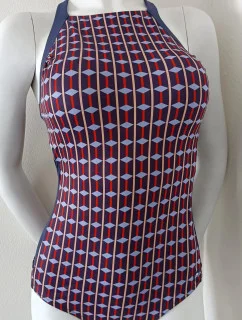 Dámské jednodílné plavky S43D tmavě modré - Self