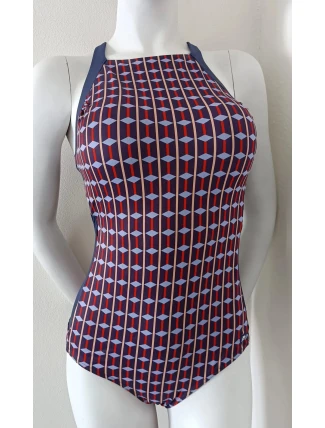 Dámské jednodílné plavky S43D tmavě modré - Self