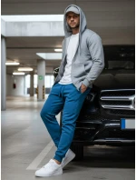 Modré pánské tepláky FashionStreet UX3632