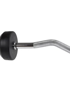 HMS GSL15 pevná činka / pogumovaná zlomená tyč 15 kg