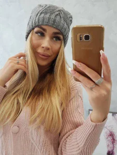 Fleecová čepice Sylwia K244 tmavě šedá