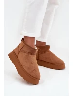 Dámské sněhule Celyra na platformě – camel Dámské sněhule Celyra na platformě – camel