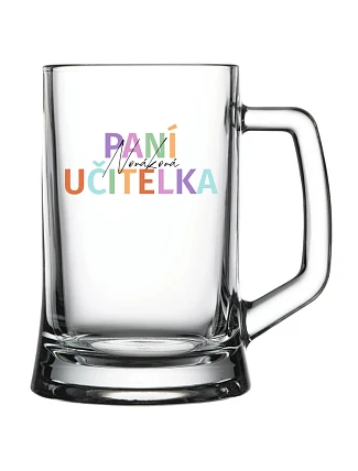 Personalizovaná pivní sklenice pro paní učitelku/pana učitele Personalizovaná pivní sklenice pro paní učitelku/pana učitele