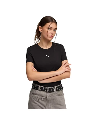 Dámské tričko Puma Ess Centered Cat Logo Tee, černé, 692916 01