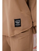 Bavlněná mikina kalhoty set Velbloud Bavlněná mikina kalhoty set Velbloud