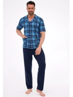 Pyžamo Cornette 318/58 cr/r 3-5XL pánské rozepínací