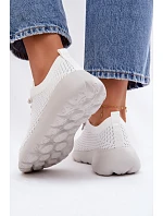 Materiálová Dámská Sportovní Obuv Bílá Helinae