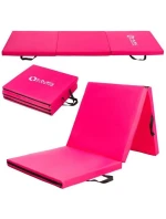 Gymnastická skládací matrace růžová 1800x600x500mm HMS MGS02