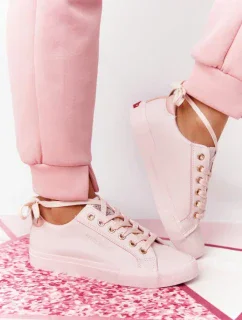 Dámské Kožené Tenisky CROSS JEANS HH2R4004C Růžové