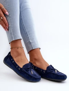 Dámské semišové mokasíny Navy Blue Si Passione