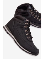 Pánské zateplené trekingové boty Lee Cooper – černé