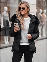 Dámská prošívaná zimní bunda FIXMIX s kapucí černá FashionStreet TY4672 Dámská prošívaná zimní bunda FIXMIX s kapucí černá FashionStreet TY4672
