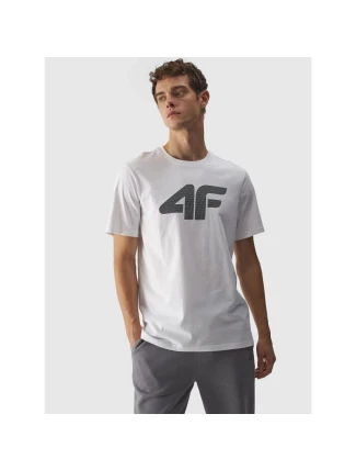 Pánské tričko s potiskem 4F 4FWMM00TTSHM1844-10S pánské